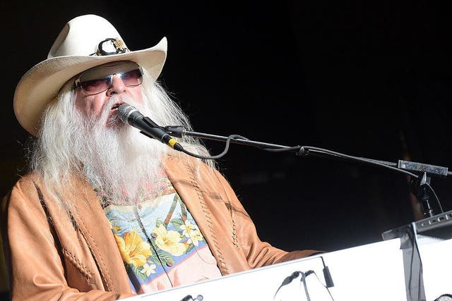 Leon Russell performs onstage during the Agency Group Party at at IEBA Conference Day 3 at the War Memorial Auditorium on October 9, 2012 in Nashville, Tennessee