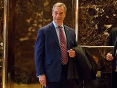 Farage hints he is holding talks with ministers about Trump
