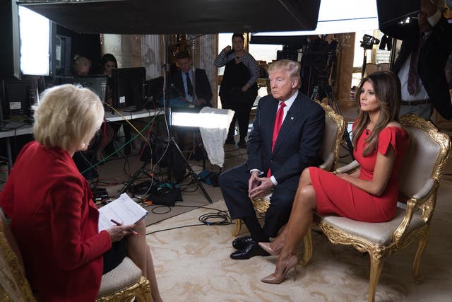 Lesley Stahl interviews president-elect Donald Trump for CBS News