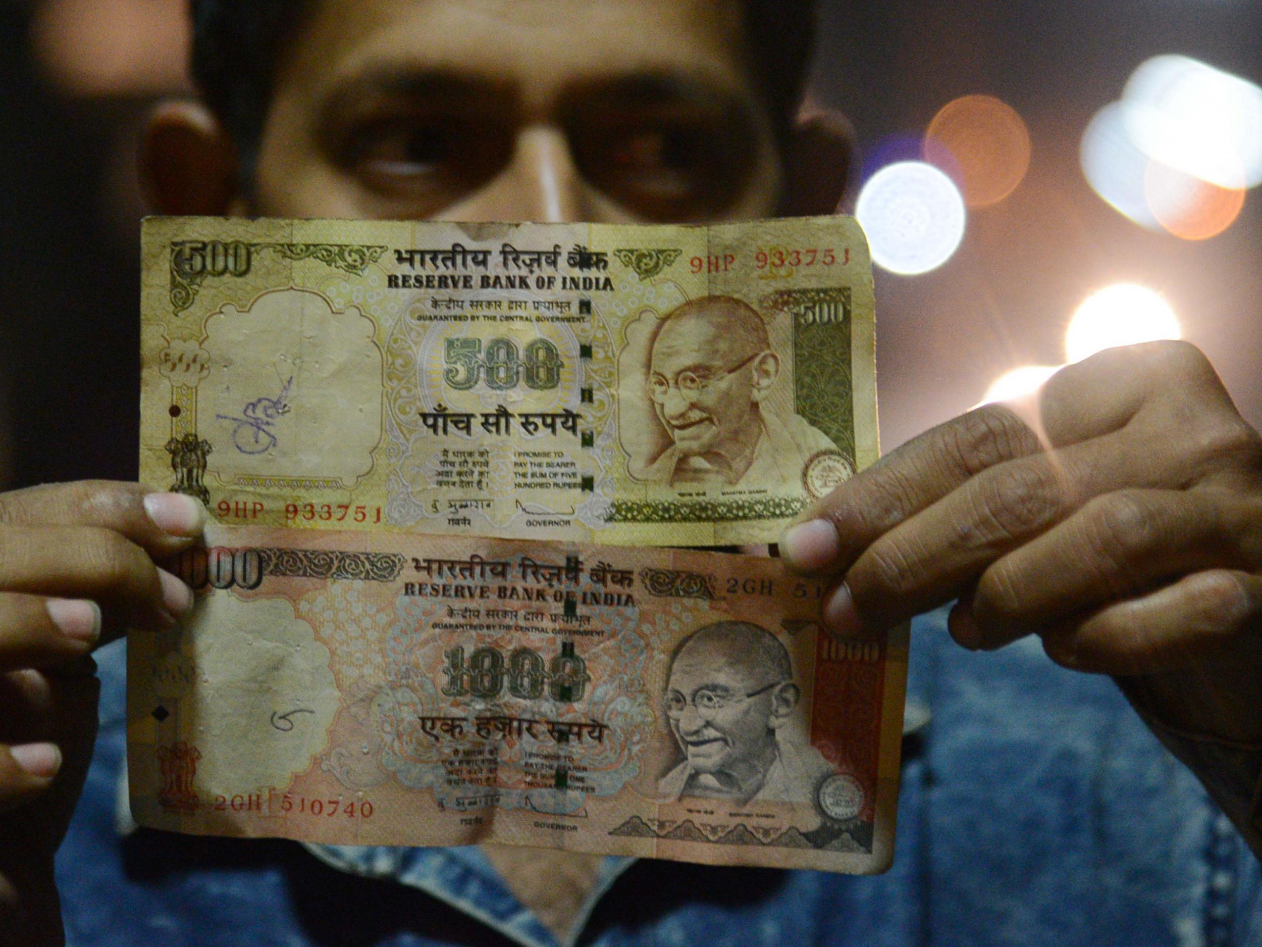 The 500 and 1000 Indian Rupee banknotes have been withdrawn from circulation in a bid to tackle corruption