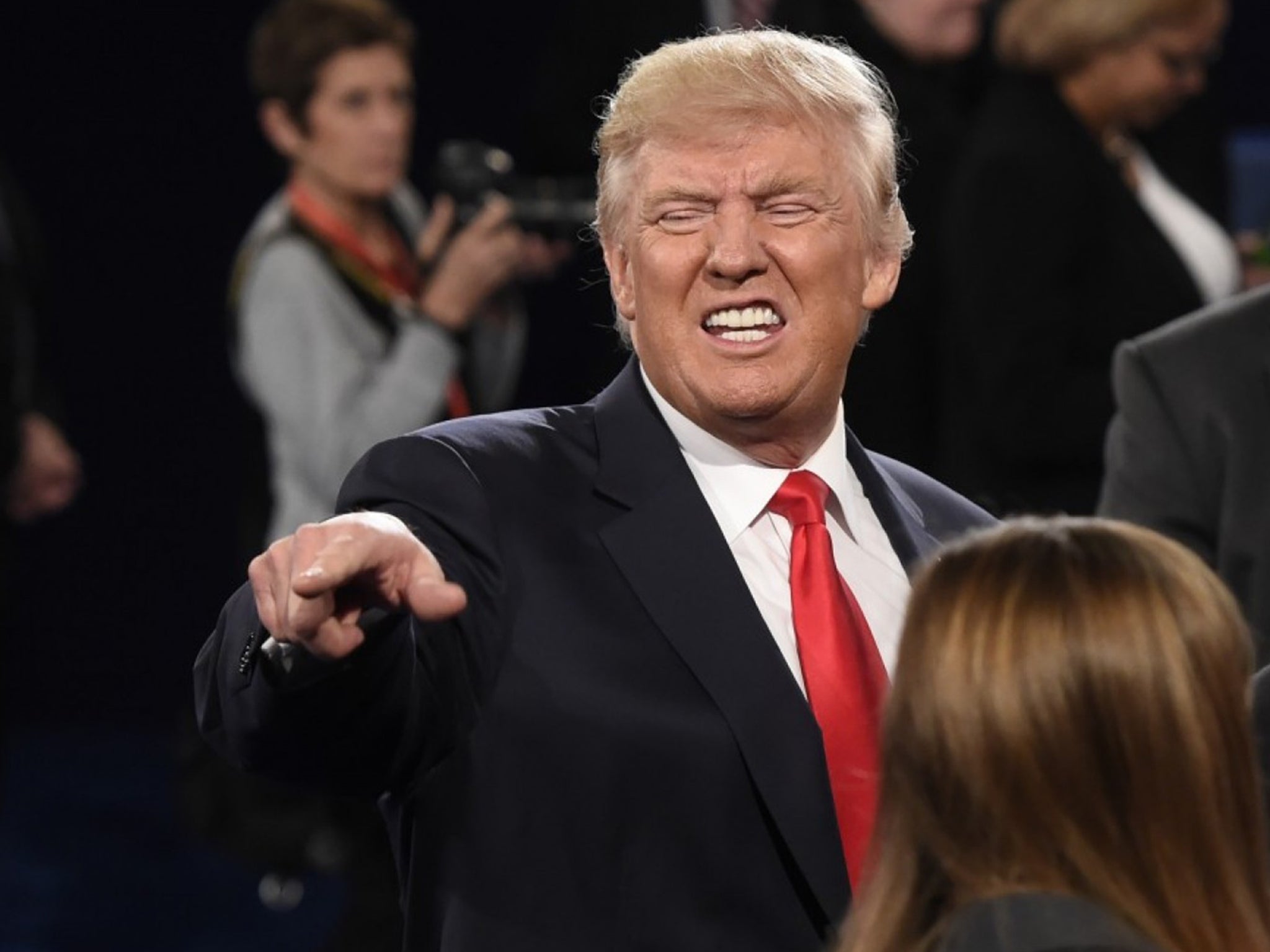 President-elect Donald Trump at one of the presidential debates