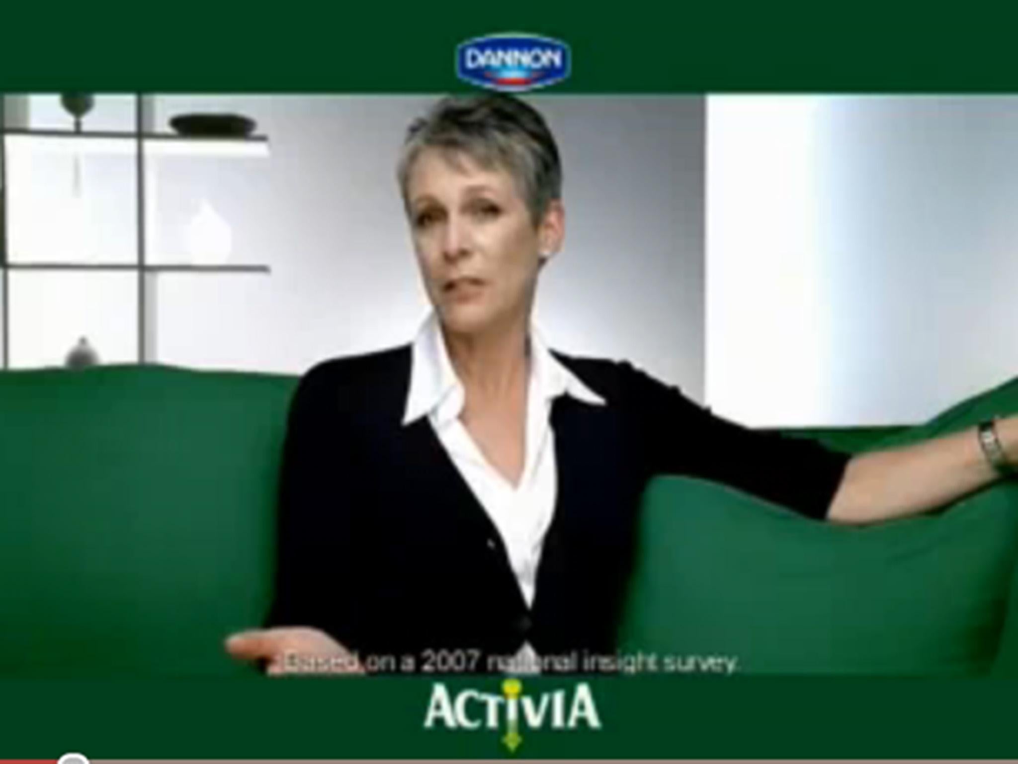 Jamie Lee Curtis appeared on television in 2007 to promote Activia