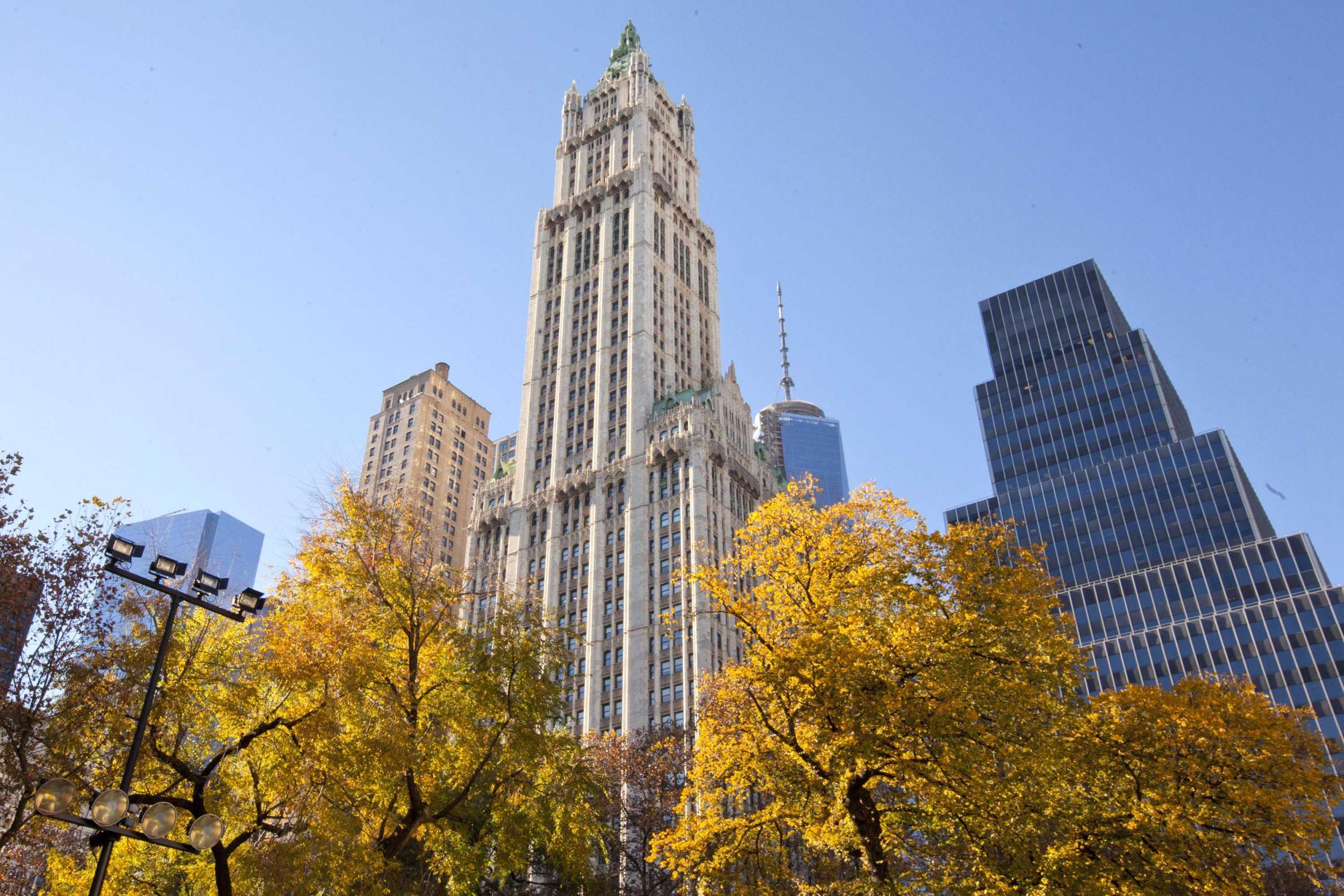 The Woolworth Building doubles up as the Magical Congress of the United States of America in the film