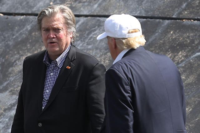 Steve Bannon has been accused of supporting white nationalist views