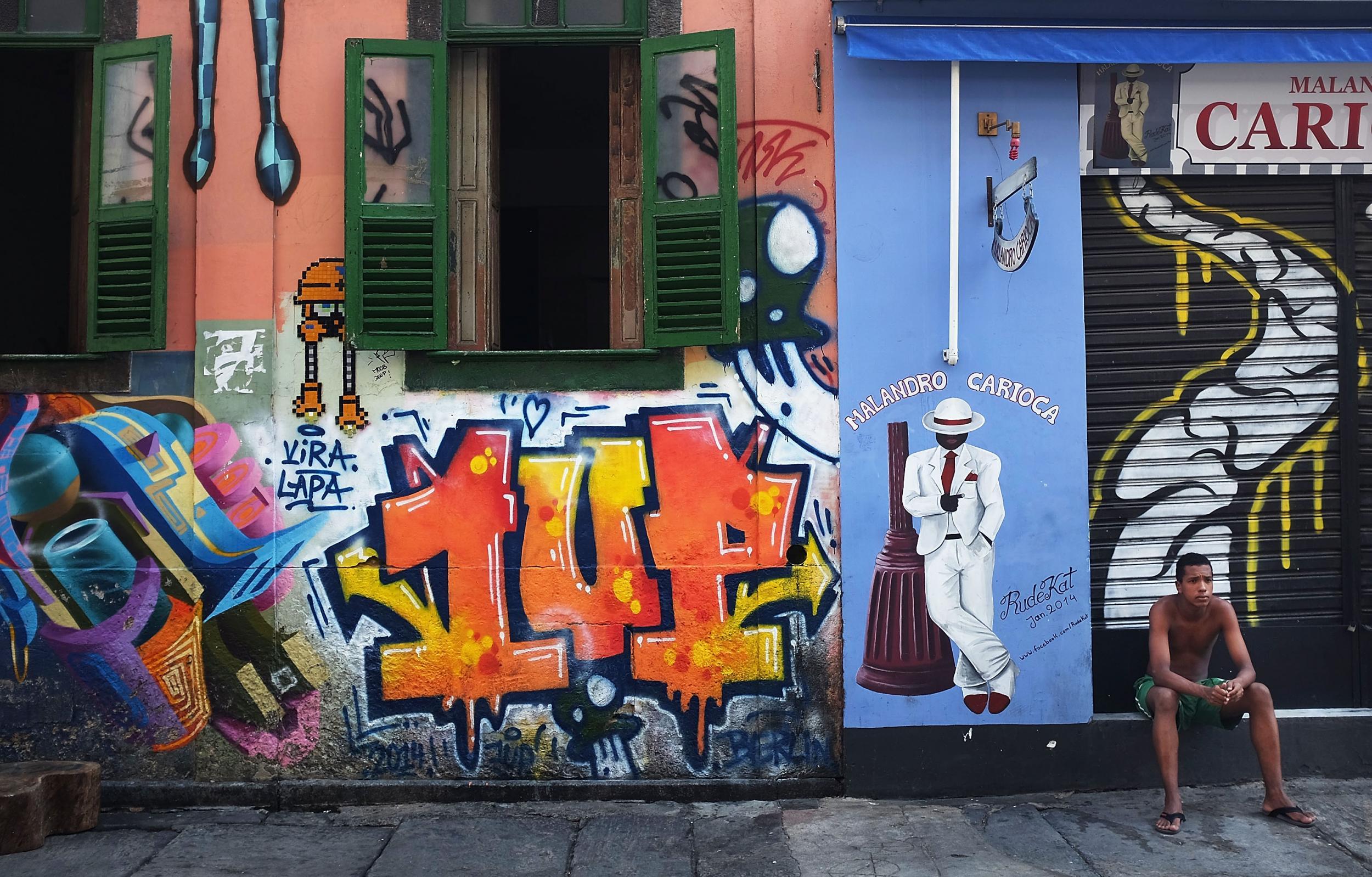 The Lapa neighbourhood of Rio de Janeiro, known as much for its parties as its pickpockets