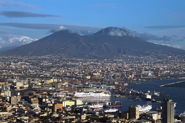 The Italian city of Naples sits on the supervolcano Campi Flegrei