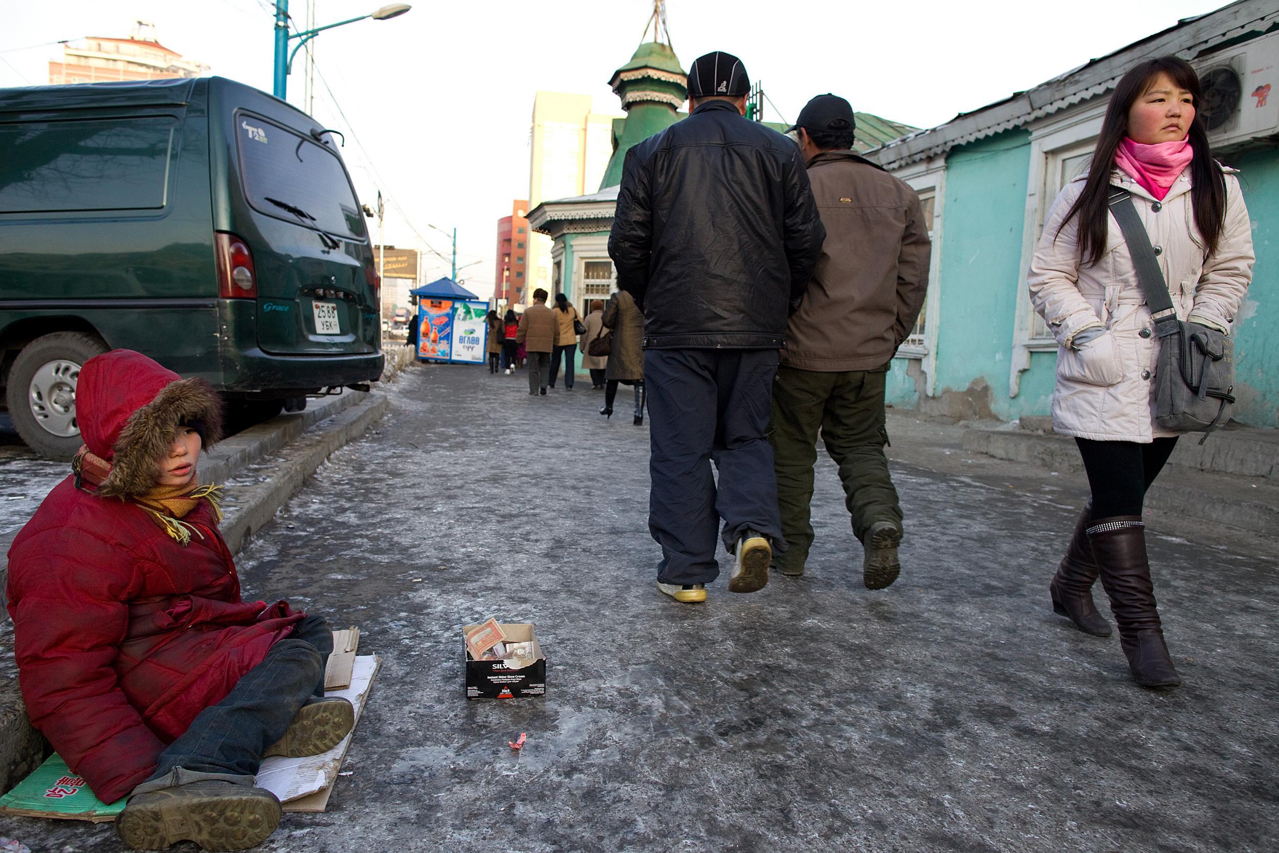 There can be an aggressive atmosphere in the streets after dark in Ulaanbaatar