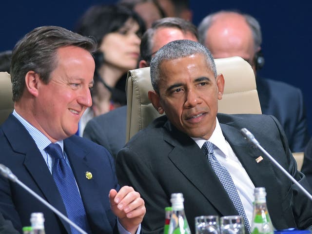 David Cameron and Barack Obama were said to have enjoyed a close working relationship