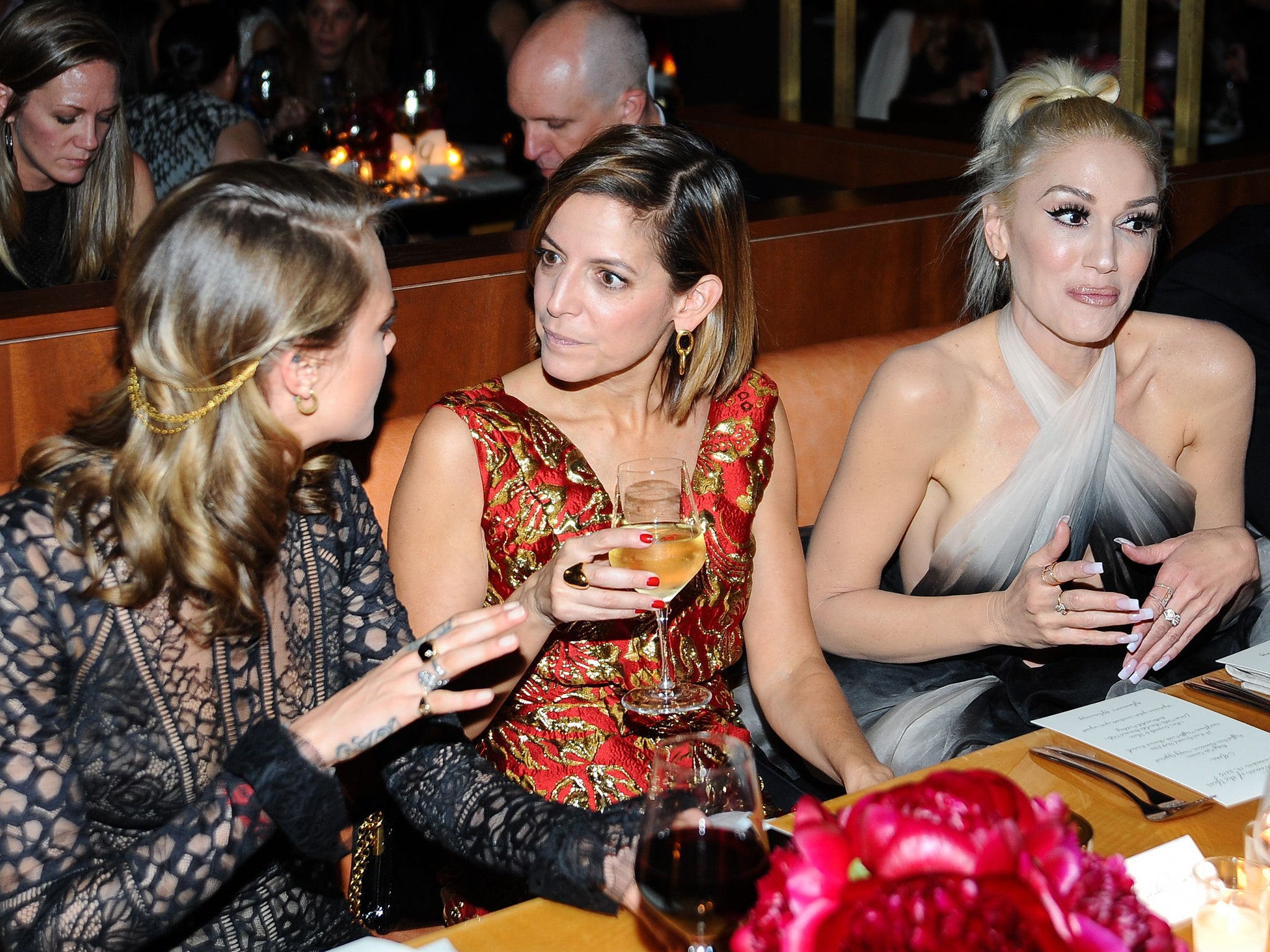 Cara Delevingne, Glamour Editor-in-Chief Cindi Leive and Gwen Stefani