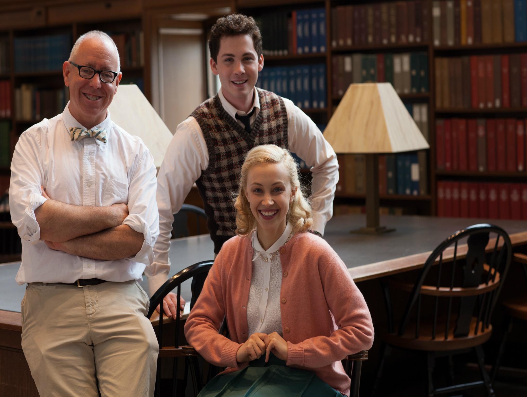 'Indignation' director Schamus poses with the cast: Logan Lerman plays a Jewish college student who falls for a young woman, played by Sarah Gadon