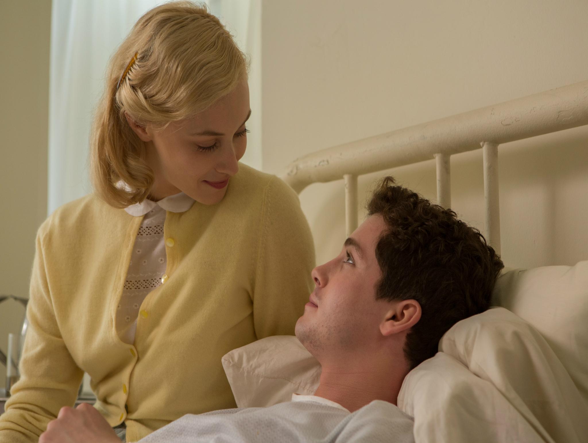Gadon and Lerman in a scene from 'Indignation'