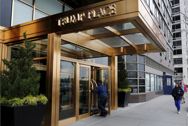 A Trump Place building on the Upper West Side of Manhattan