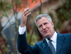 NYC mayor urges US to join Trump protests and 'take away his power'