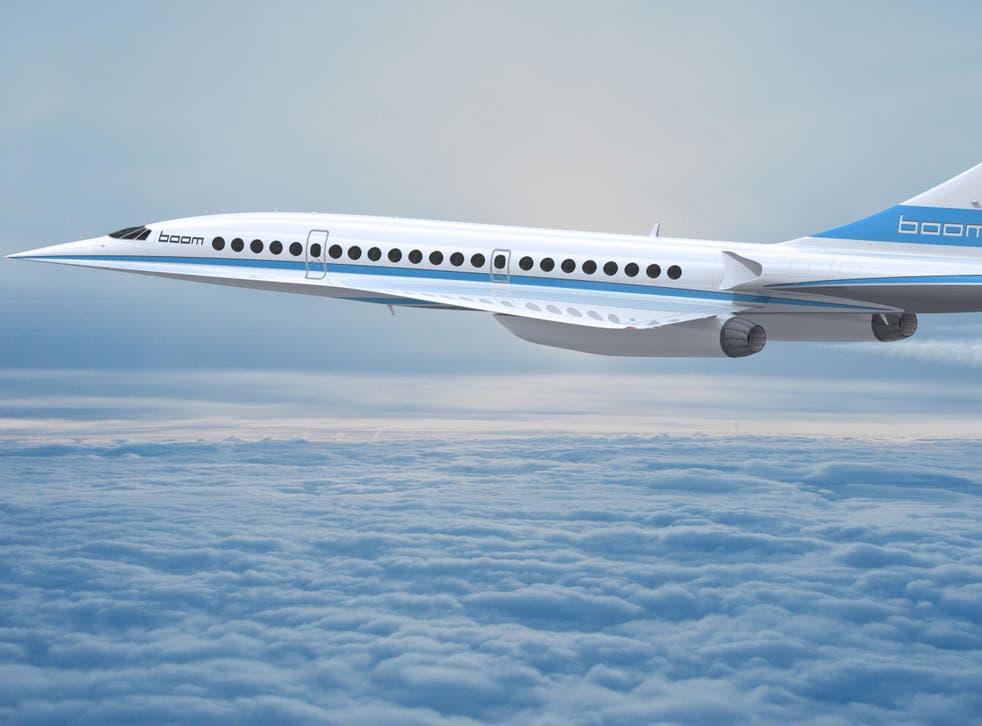 <p>Nicknamed ‘Baby Boom’, the new aircraft can fly between London and New York in just over three&nbsp;hours</p>