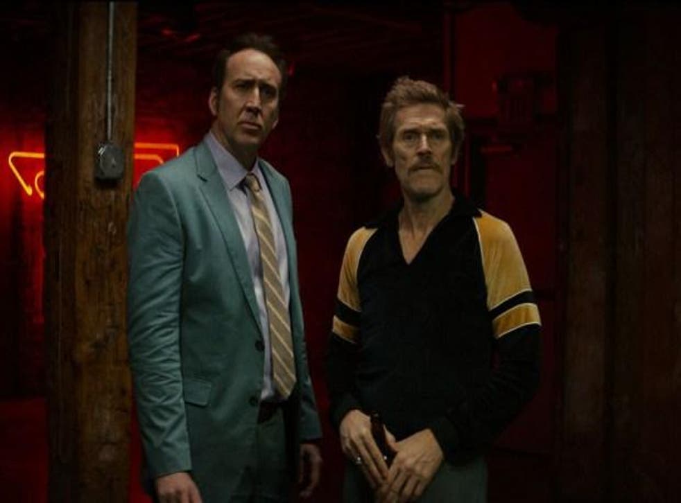 Cage and Defoe have fun as ex-cons in a crude, cartoonish low-budget film full of energy and humour