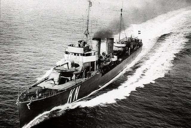 HNLMS Kortenaer has vanished off the sea bed after it was sunk in the Second World War