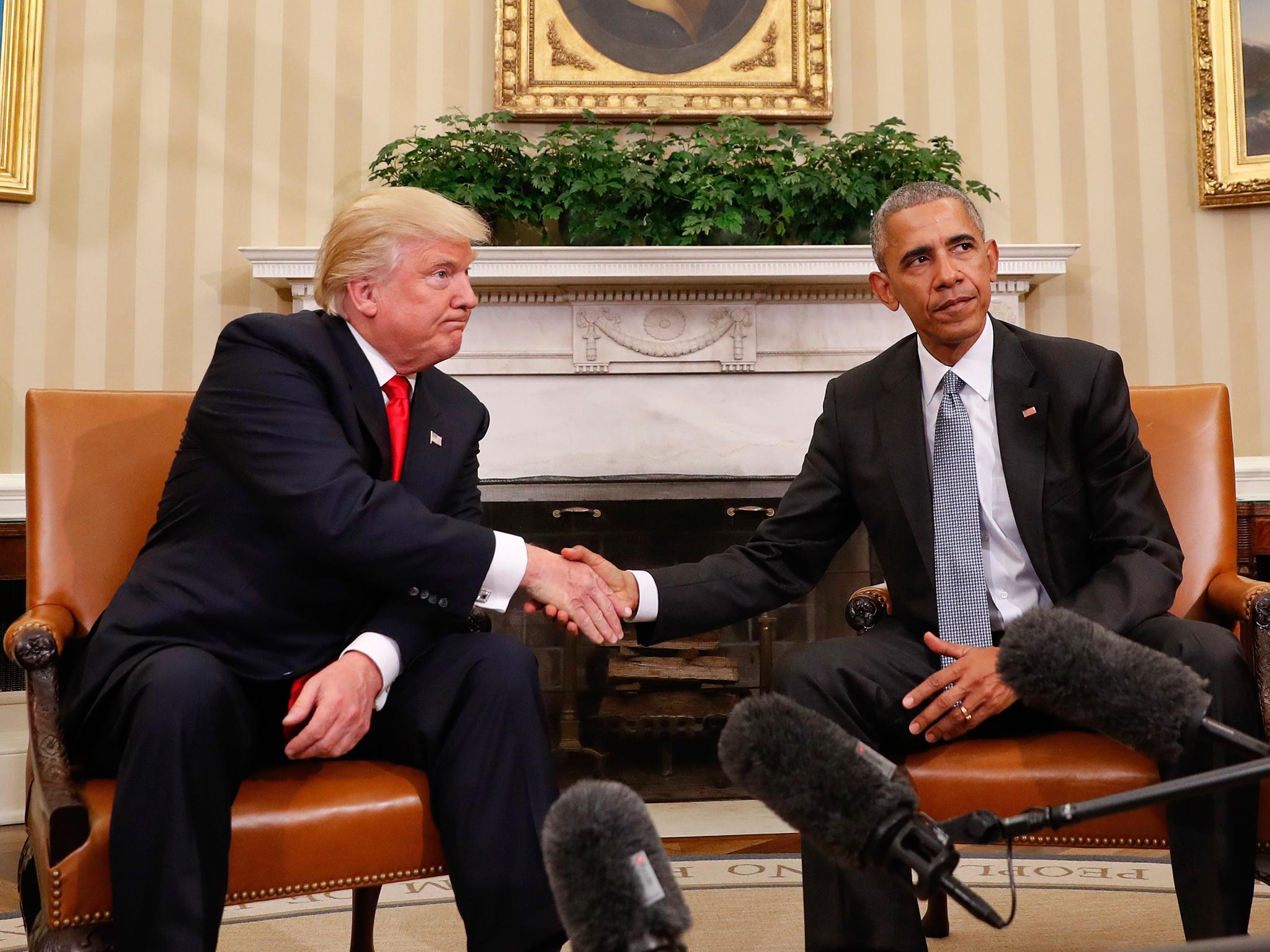 Trump meets outgoing President Barack Obama in Washington