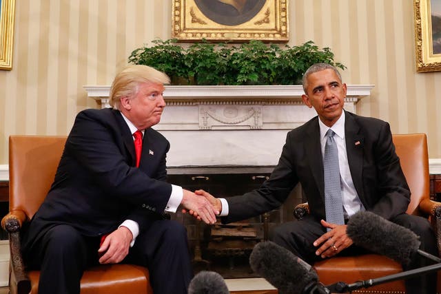 Trump meets outgoing President Barack Obama in Washington