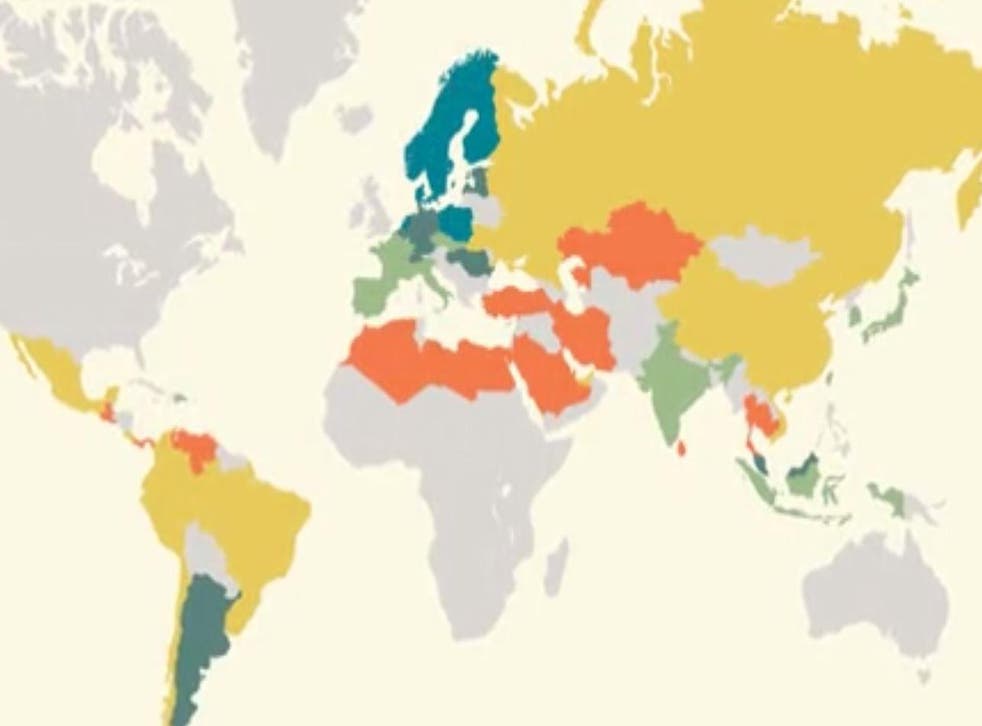 A Map Of The Countries That Speak The Best English Indy100 Indy100