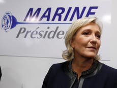 Le Pen takes big lead over Sarkozy in French presidential poll