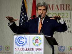 Trump must not make 'irrevocable choices' on climate change says Kerry