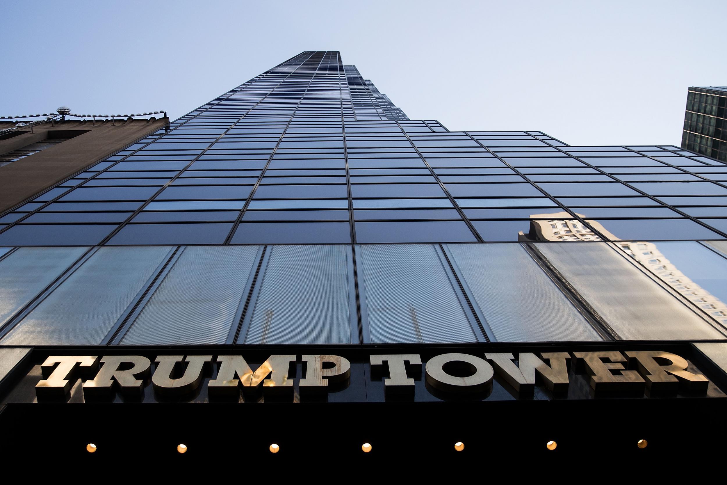 Trump Tower in Manhattan where the transition effort is under way