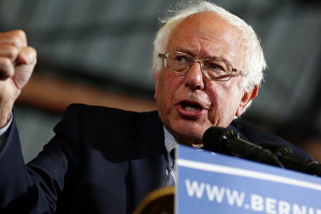 Mr Sanders said Trump should not be giving big, rich companies 'corporate welfare'