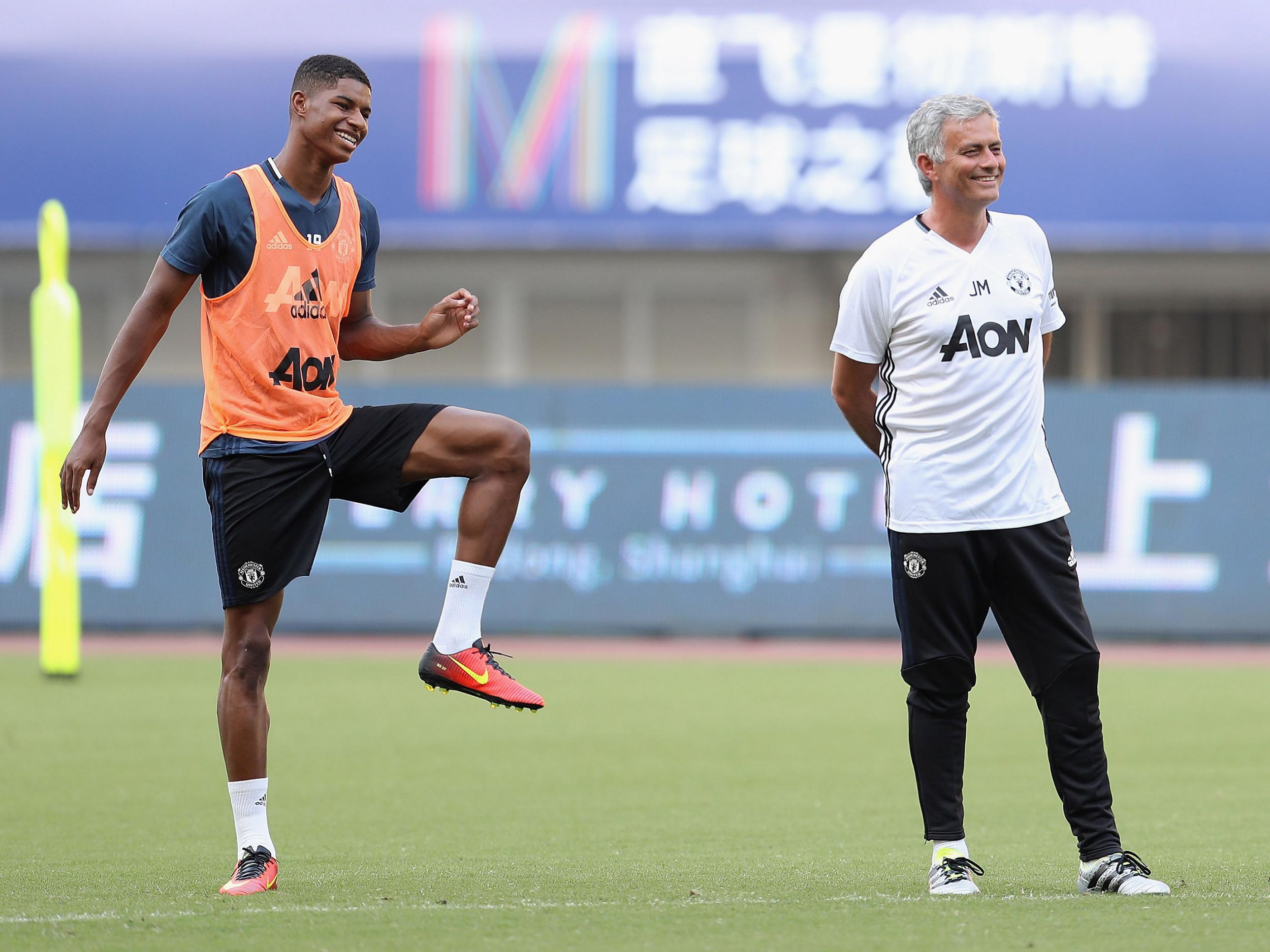 Rashford is expected to start against Arsenal on Saturday