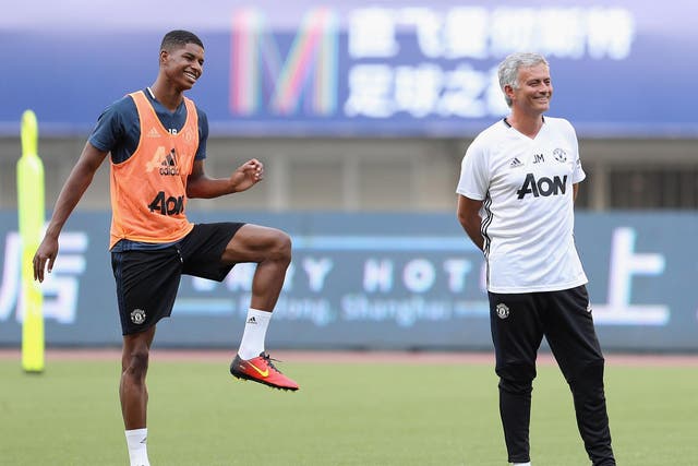 Rashford is expected to start against Arsenal on Saturday