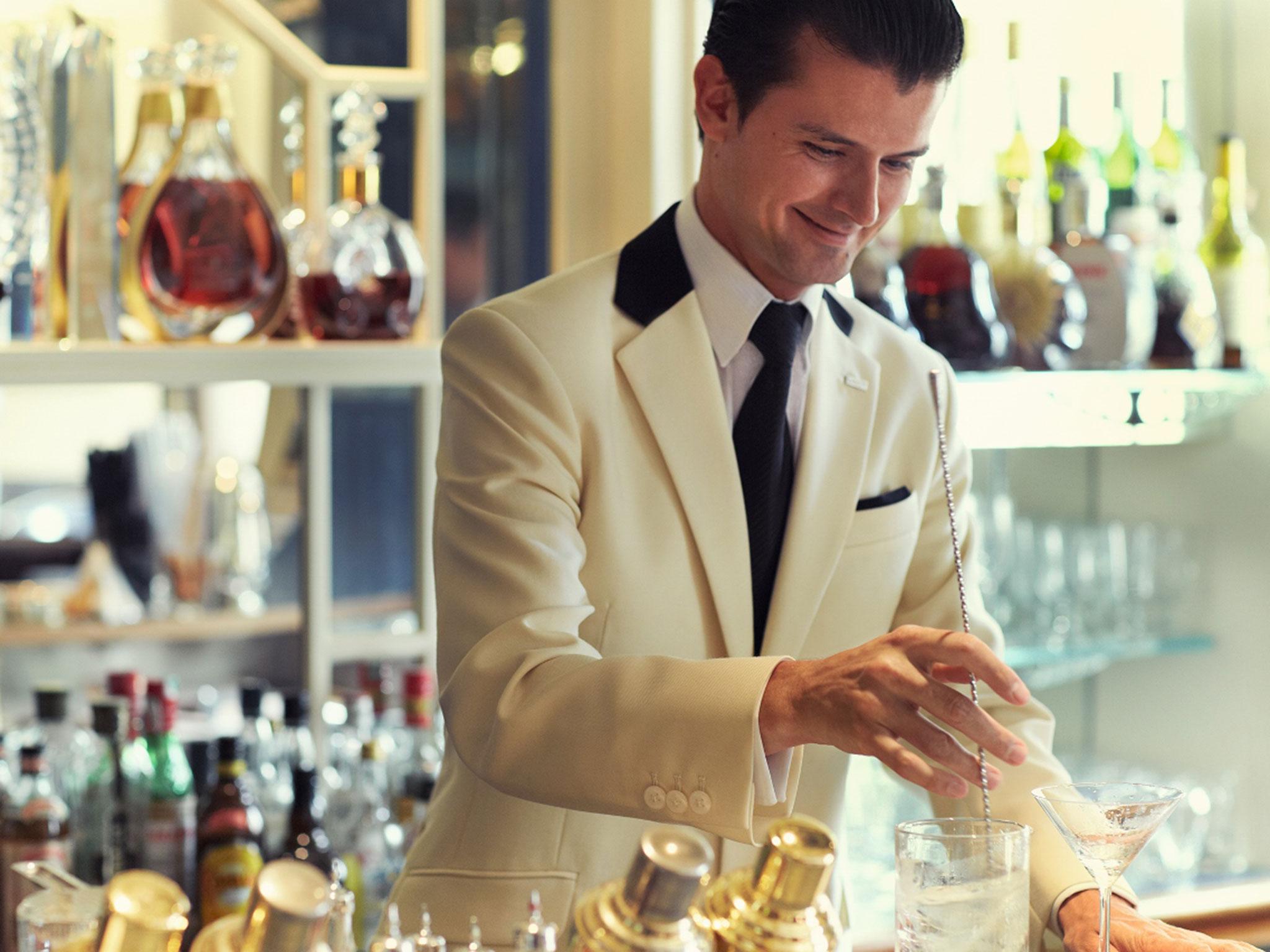 Erik Lorincz, the head bartender of The American Bar