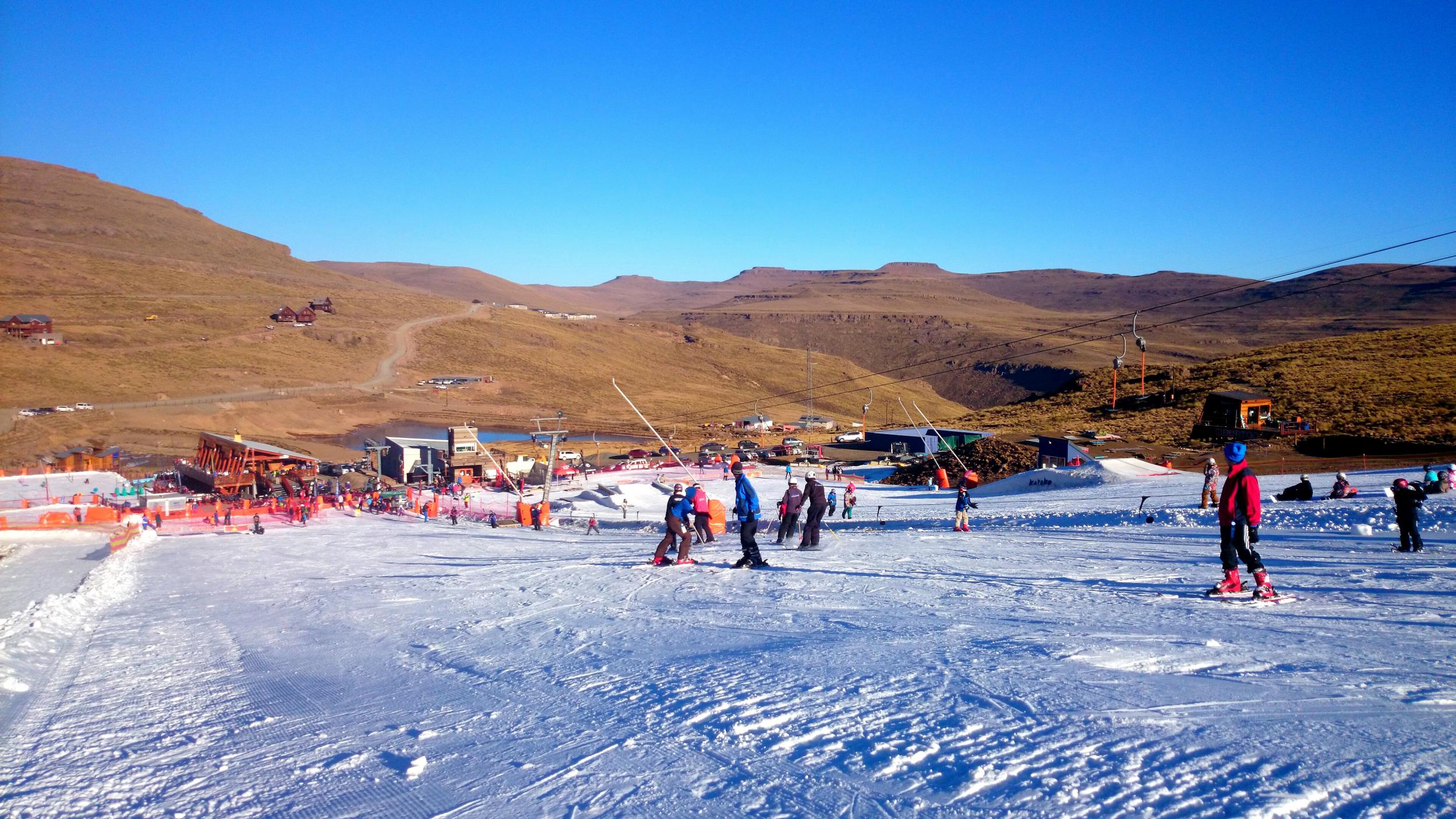 Skiing in Lesotho, Africa