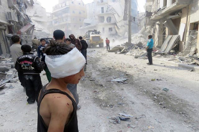 At least 141 civilians, including 18 children, have been killed over the past week in rebel-held districts of Aleppo