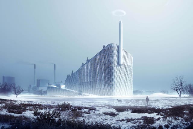 The new Copenhagen power plant will have ski runs on its roof