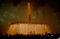 Chaos, projectile shoes at Kanye show as he give pro-Trump speech
