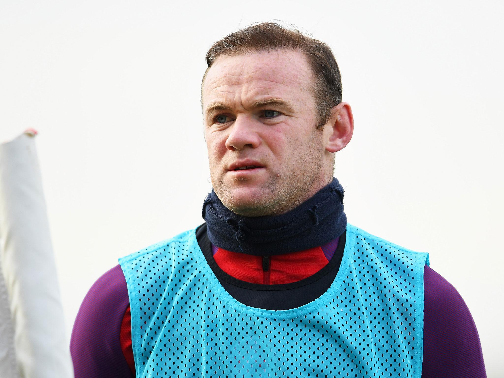 Wayne Rooney suffered a knee injury last Friday after slipping on a bottle in the England dressing room