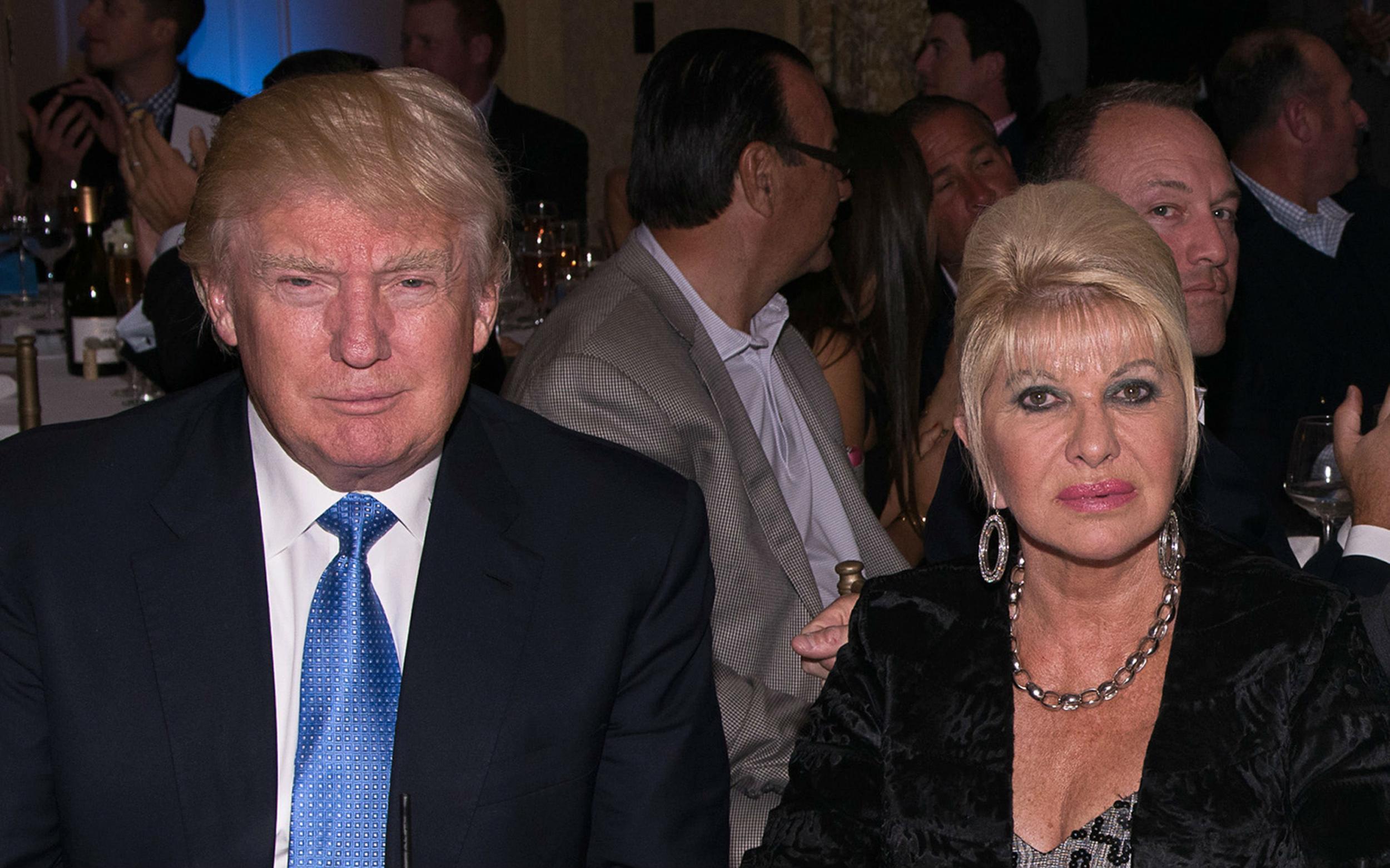 Mr Trump and Ivana Trump divorced in 1990