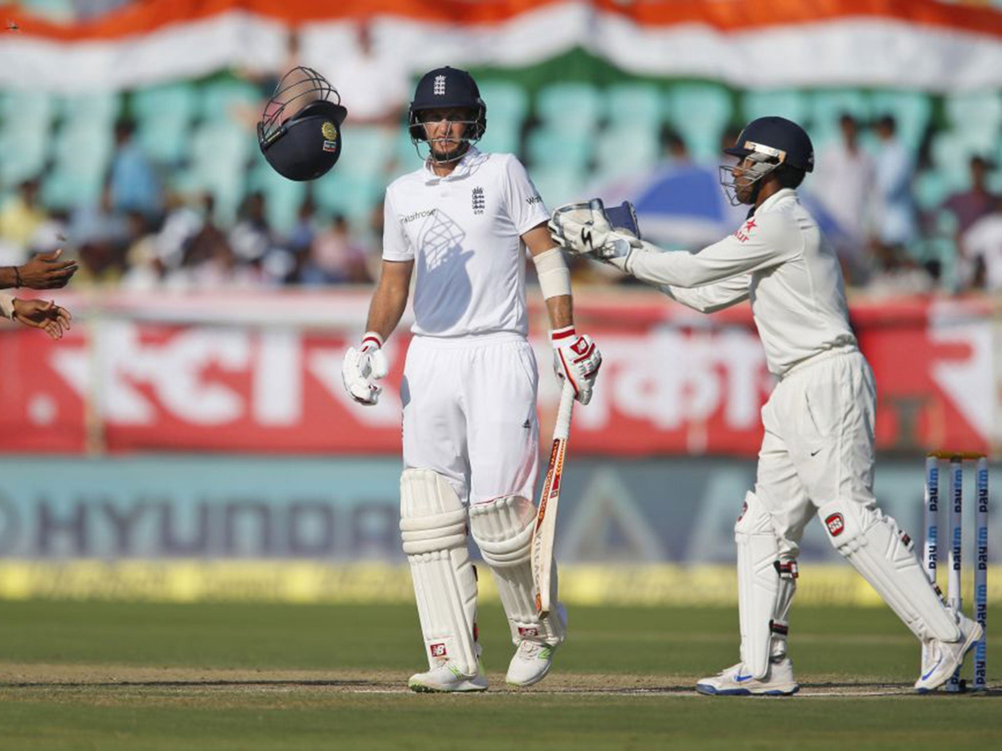 Joe Root surpassed his fifty before hitting out in England's first innings