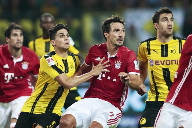 Dortmund and Bayern met earlier this season in the German Super Cup