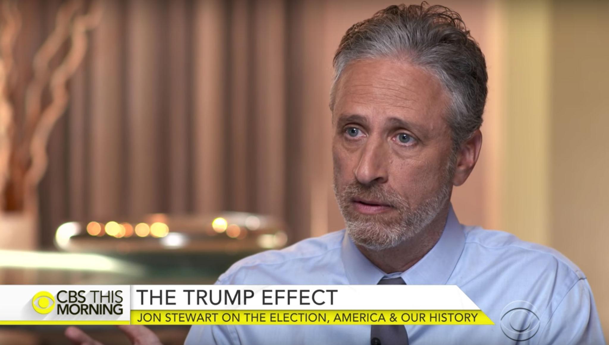 Speaking to CBS, Stewart warned against characterising all Trump voters as racists