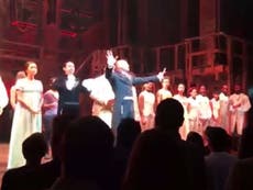 Pence booed at musical before cast plead with him to respect diversity