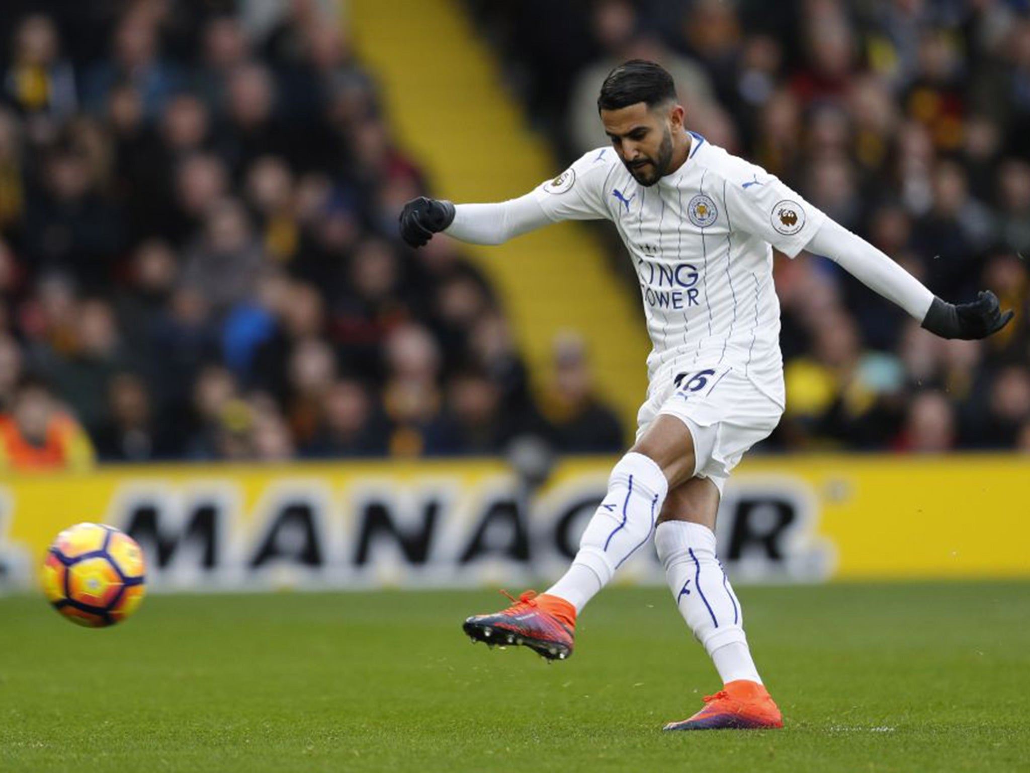 Mahrez pulled one back from the penalty spot