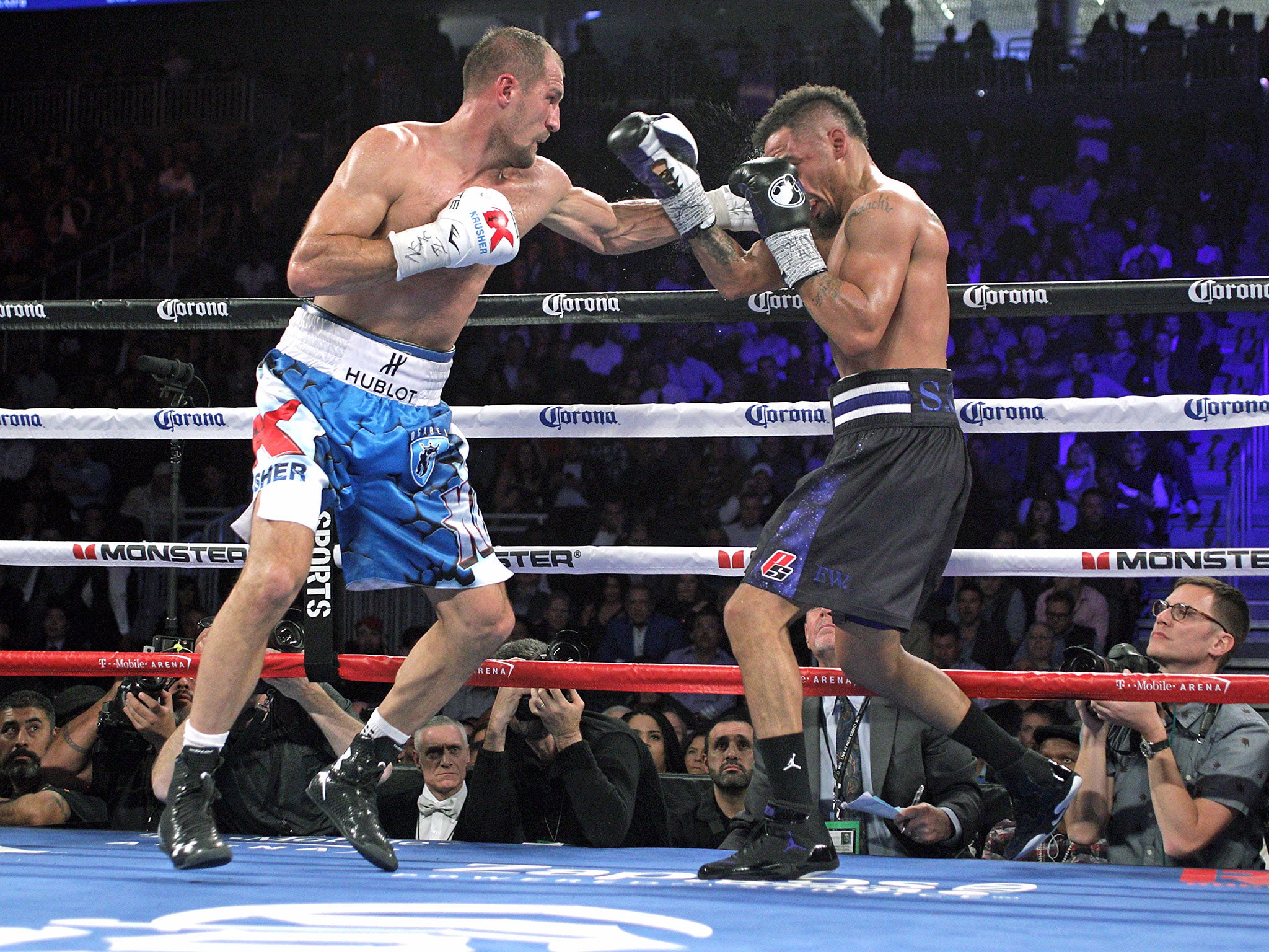 Kovalev lands a heavy blow