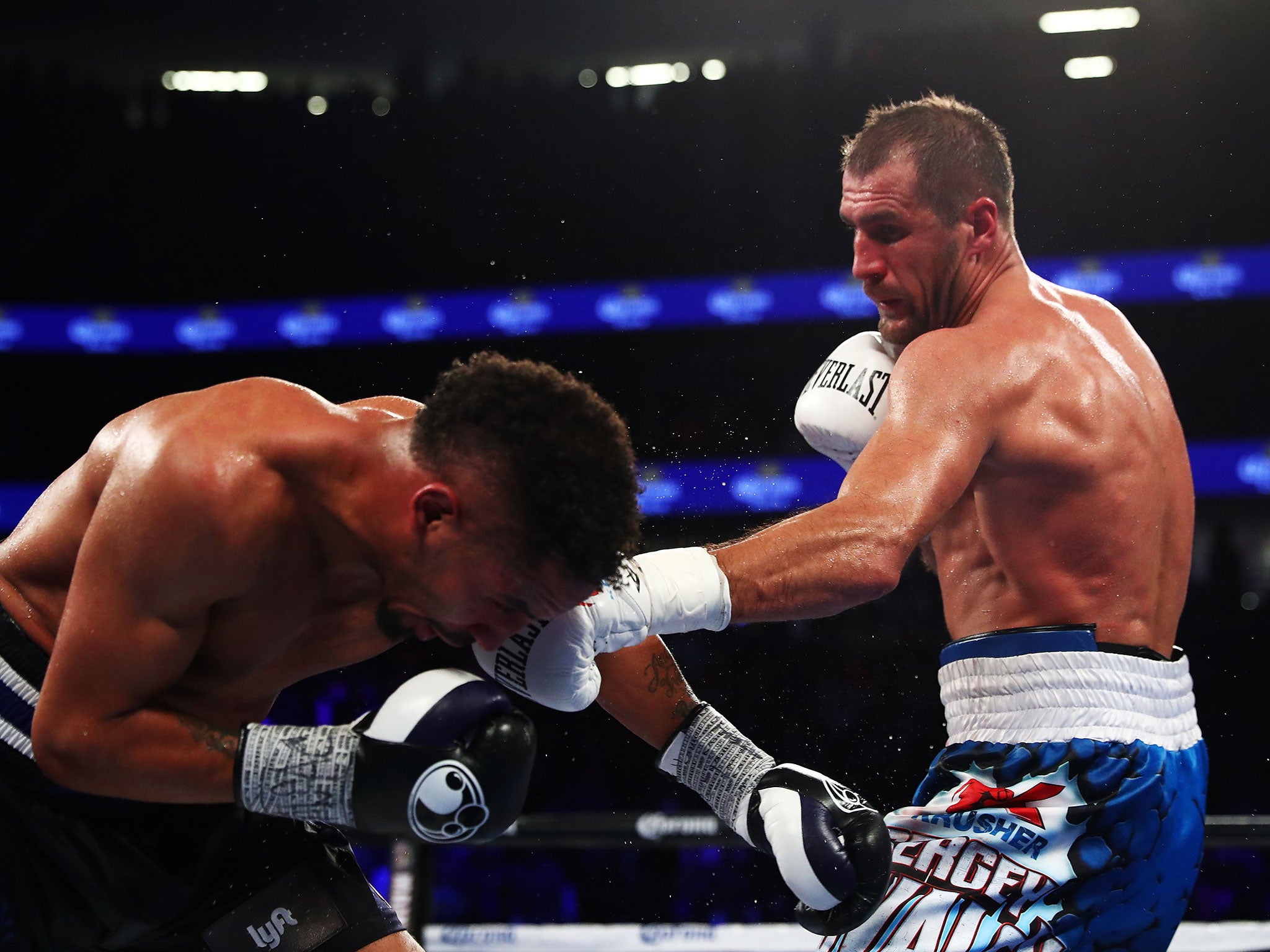 Ward had to fight back hard after suffering a second-round knockdown