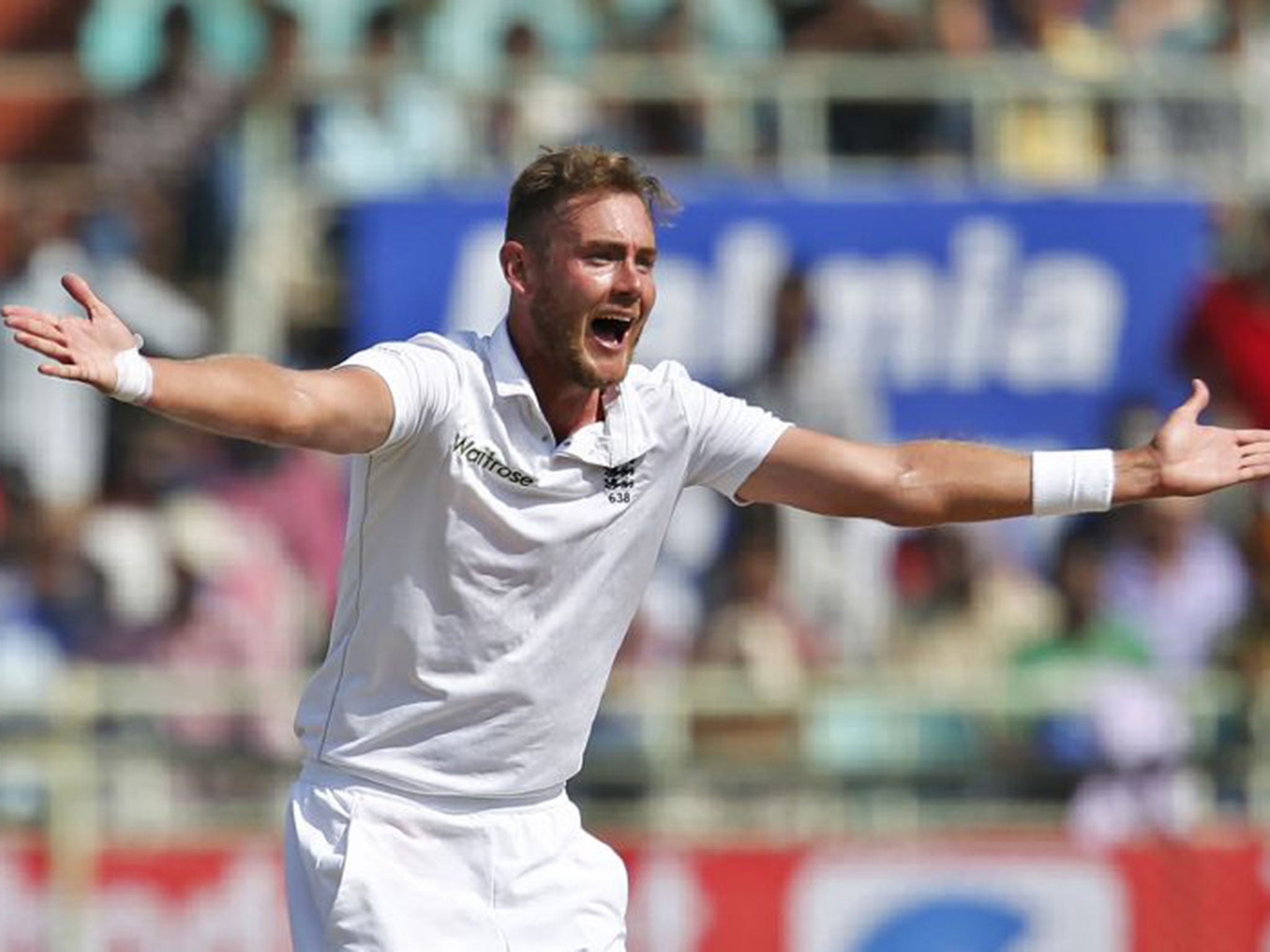 Broad finished India's second innings with four wickets for just 33 runs