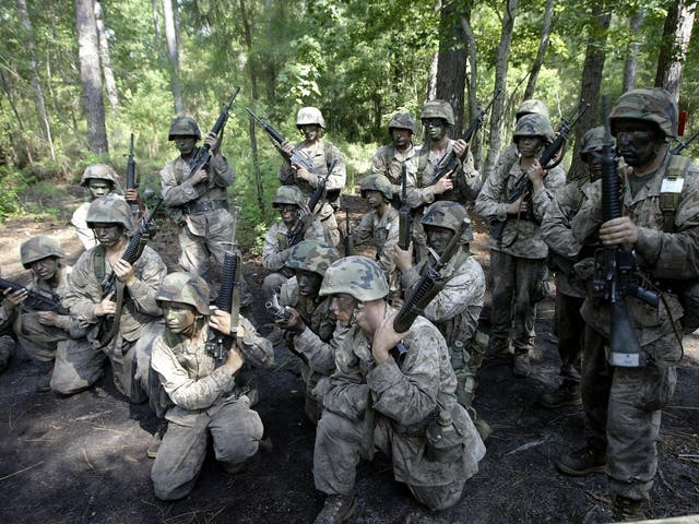 Lance Corporal Aaron Wixon joined the marines while still living as a woman after the Pentagon relaxed rules on women serving in combat roles