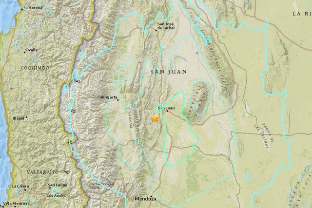 The USGS downgraded the quake from 6.7 to 6.4