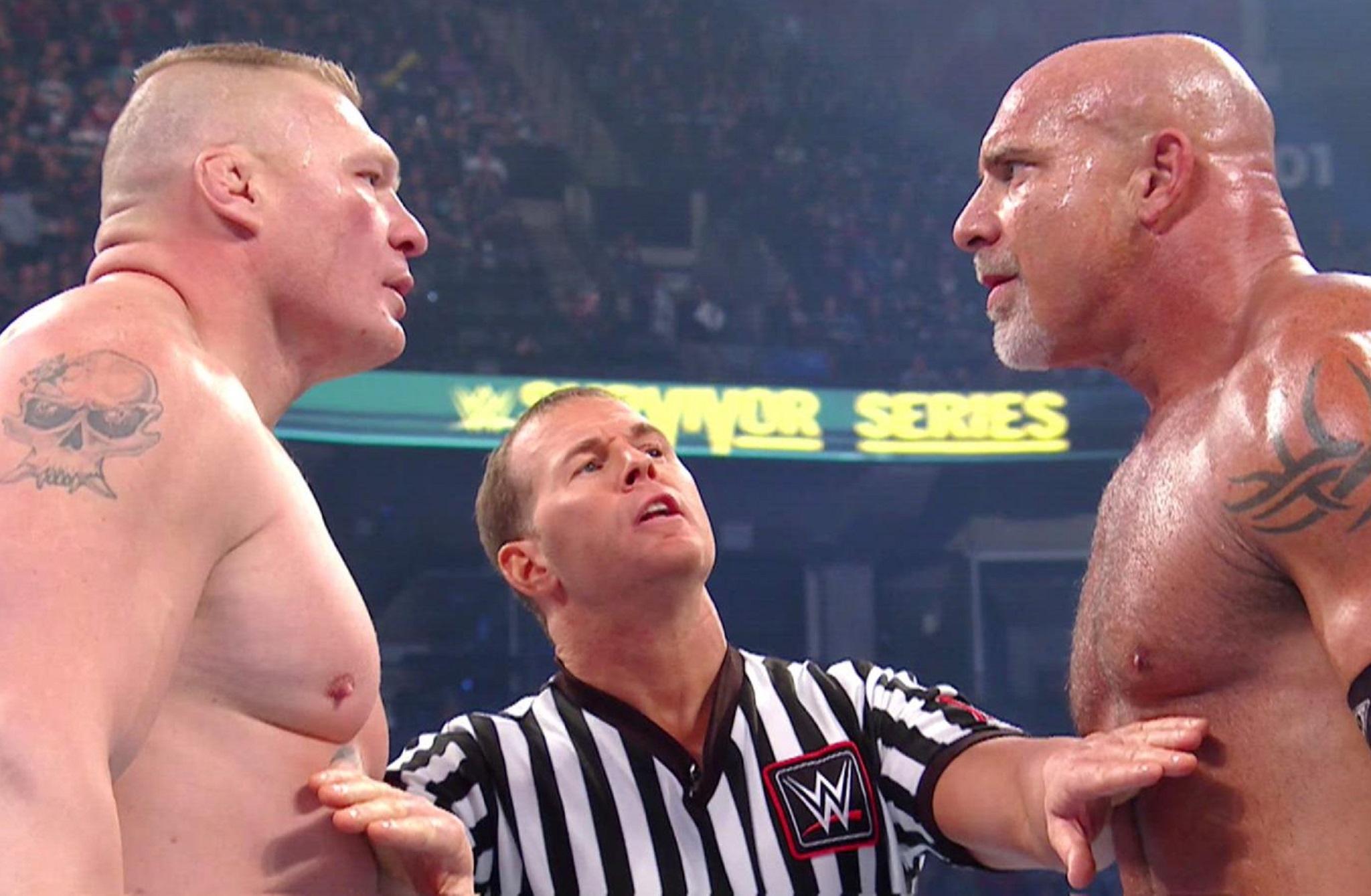 Goldberg beat Brock Lesnar easily in their Survivor Series match