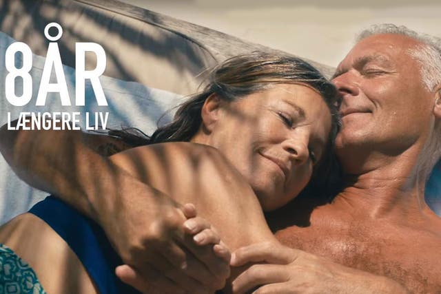 A Danish travel company's campaign claims regular sex can extend life expectancy by eight years