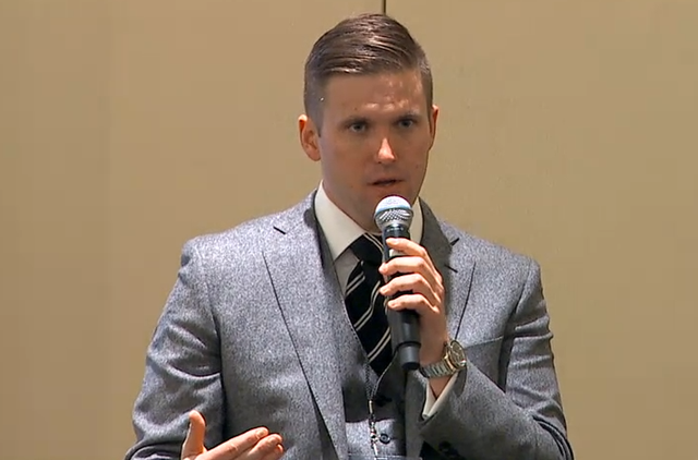 Mr Spencer called for a 50-year 'break' from immigration to the US during an 'alt-right' conference