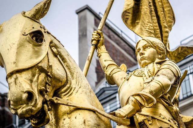 Joan of Arc led an army to victory dressed as a soldier during the Hundred Years War, when women were not supposed to fight